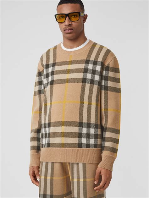 mens burberry patch sweater|Men’s Luxury Knitwear .